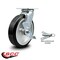 Service Caster 8 Inch Rubber on Aluminum Caster with Ball Bearing and Brake/Swivel Lock SCC SCC-30CS820-RAB-TLB-BSL - alternate 6